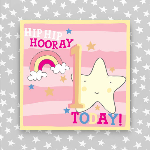 Picture of HIP HIP HOORAY 1 TODAY PINK